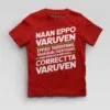 Naan Eppo Varuven, Eppadi Varuvennu, Yaarukum Theriyadhu Boys Round Neck T-Shirt in Red Color