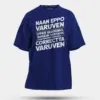 Naan Eppo Varuven, Eppadi Varuvennu, Yaarukum Theriyadhu Men/Unisex Oversized T-Shirt in Royal Blue Color