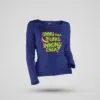 Onnu Inga Irukku, Innonu Enga Women's Long Sleeve T-Shirt in Royal Blue Color