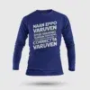 Naan Eppo Varuven, Eppadi Varuvennu, Yaarukum Theriyadhu Men/Unisex Long Sleeve T-Shirt in Royal Blue Color