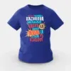 Orthanukku Ullooru La Kazhudha Meiykave Vakku Ila Girls Round Neck T-Shirt in Royal Blue Color