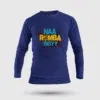 Naa Romba Bisyy Men/Unisex Long Sleeve T-Shirt in Royal Blue Color
