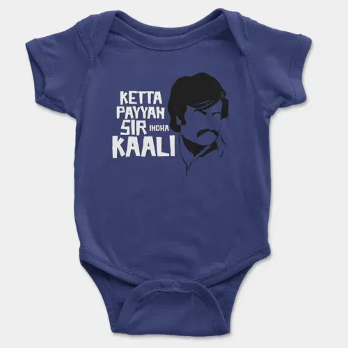 Ketta payyan sir indha kaali onesie/romper in royal blue color