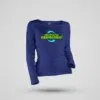 Marupadiyum Modhalenda! Women's Long Sleeve T-Shirt in Royal Blue Color