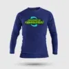Marupadiyum Modhalenda! Men/Unisex Long Sleeve T-Shirt in Royal Blue Color