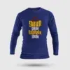 Yaar Ange Yaarada Ange Men/Unisex Long Sleeve T-Shirt in Royal Blue Color