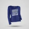 Naan Eppo Varuven, Eppadi Varuvennu, Yaarukum Theriyadhu Women's Long Sleeve T-Shirt in Royal Blue Color