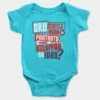 Oru Gentleman Ah Paathuthu Kekkara Kelviyaa Da Idhu Onesie/Romper in SkyBlue Color