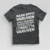 Naan Eppo Varuven, Eppadi Varuvennu, Yaarukum Theriyadhu Boys Round Neck T-Shirt in Steel Grey Color