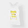 Somebody Kuthing Iam Kathing Women's Tank Top in White Color