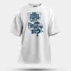 Nalu English Paper Meinjittu Vandhu Film Kattriya Nee Men/Unisex Oversized T-Shirt in White Color