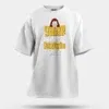 Yaar Ange Yaarada Ange Men/Unisex Oversized T-Shirt in White Color