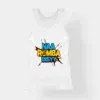 Naa Romba Bisyy Women's Tank Top in White Color