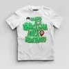 Naanga Adi Vangadha Area Ve Kedayadhu Boys Round Neck T-Shirt in White Color