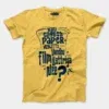 Nalu English Paper Meinjittu Vandhu Film Kattriya Nee Men/Unisex T-Shirt in Yellow Color