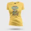 Naanum Valikkaatha Maathiri Evlo Neram Thaan Nadikkirathu Women's T-Shirt in Yellow Color