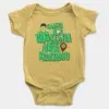 Naanga Adi Vangadha Area Ve Kedayadhu Onesie/Romper in Yellow Color
