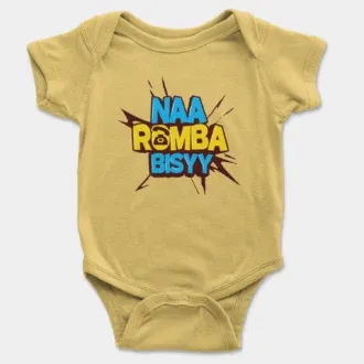 Naa Romba Bisyy Onesie/Romper in Yellow Color