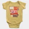 Oru Gentleman Ah Paathuthu Kekkara Kelviyaa Da Idhu Onesie/Romper in Yellow Color