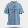 Naan 7Th Pass Na, Neenge Sslc Fail Men/Unisex Oversized T-Shirt in Baby Blue Color