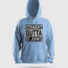 Straight Outta St. Johns Men/Unisex Hoodie in Baby Blue Color
