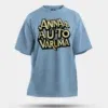 Anna Auto Varuma Men/Unisex Oversized T-Shirt in Baby Blue Color