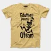 Eduthen Paaru Ottam Men/Unisex T-Shirt in Beige Color