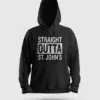 Straight Outta St. Johns Men/Unisex Hoodie in Black Color