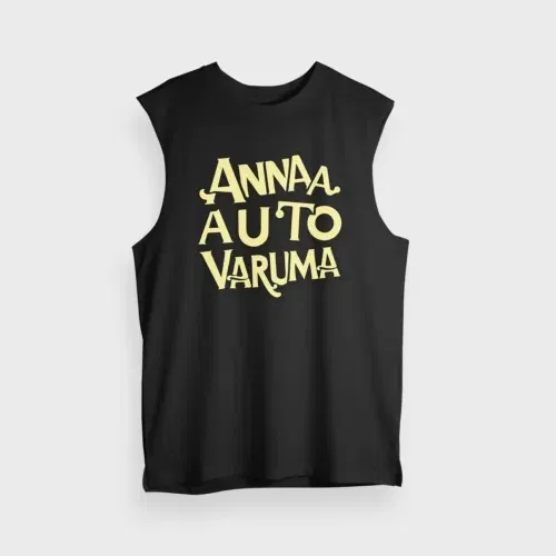 Anna auto varuma men/unisex tank top in black color