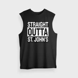Straight Outta St. Johns Men/Unisex Tank Top in Black Color