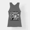 Straight Outta St. Johns Women's Tank Top in Charcoal Melange Color