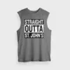 Straight Outta St. Johns Men/Unisex Tank Top in Charcoal Melange Color