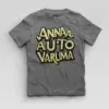 Anna Auto Varuma Boys Round Neck T-Shirt in Charcoal Melange Color
