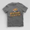 Biriyani Dhan Mukiyam Boys Round Neck T-Shirt in Charcoal Melange Color