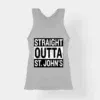 Straight Outta St. Johns Women's Tank Top in Grey Melange Color