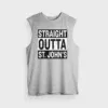 Straight Outta St. Johns Men/Unisex Tank Top in Grey Melange Color
