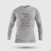 Naan 7Th Pass Na, Neenge Sslc Fail Men/Unisex Long Sleeve T-Shirt in Grey Melange Color