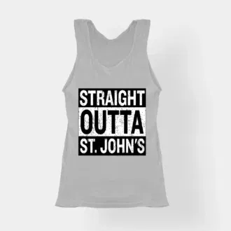 Straight Outta St. Johns Women's Tank Top in Grey Melange Color