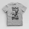 Eduthen Paaru Ottam Boys Round Neck T-Shirt in Grey Melange Color