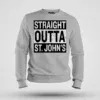 Straight Outta St. Johns Men/Unisex Sweatshirt in Grey Melange Color