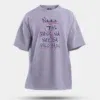 Naan 7Th Pass Na, Neenge Sslc Fail Men/Unisex Oversized T-Shirt in Lavender Color