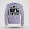 Straight Outta St. Johns Men/Unisex Sweatshirt in Lavender Color