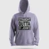 Straight Outta St. Johns Men/Unisex Hoodie in Lavender Color