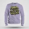 Anna Auto Varuma Men/Unisex Sweatshirt in Lavender Color