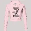 Eduthen Paaru Ottam Women's Crop Hoodies in Light Baby Pink Color