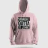 Straight Outta St. Johns Men/Unisex Hoodie in Light Baby Pink Color