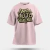 Anna Auto Varuma Men/Unisex Oversized T-Shirt in Light Baby Pink Color