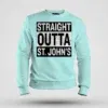 Straight Outta St. Johns Men/Unisex Sweatshirt in Mint Color