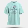 Naan 7Th Pass Na, Neenge Sslc Fail Men/Unisex Oversized T-Shirt in Mint Color