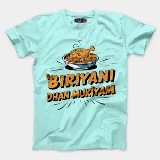 Biriyani Dhan Mukiyam Men/Unisex T-Shirt in Mint Color